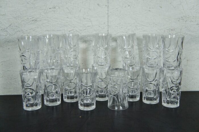 late 20th century ralph lauren royalton decanter wine martini champagne barware set 46 pieces 1283