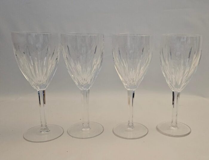 late 20th century waterford crystal carina claret wine glasses set of 4 2928