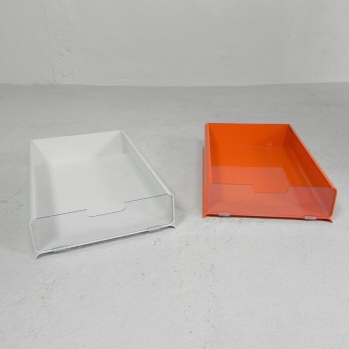 letter trays by giugiaro for lavatelli 1970s set of 12 4