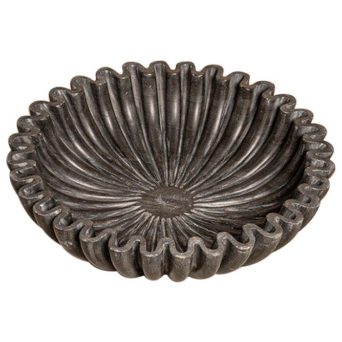 lotuso black marble decorative bowl by simone marcel 1