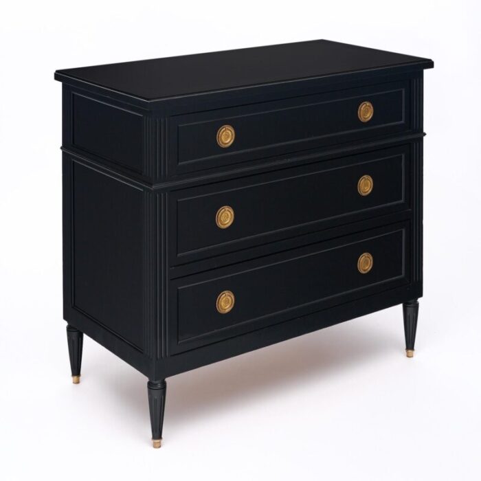 louis xvi ebonized chest 2450