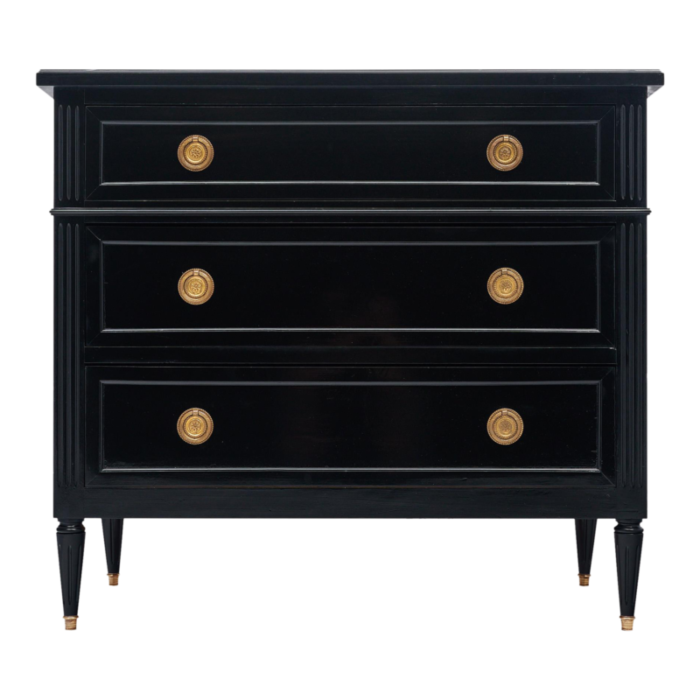 louis xvi ebonized chest 4107