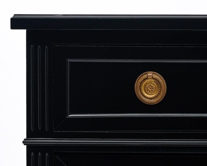 louis xvi ebonized chest 8605