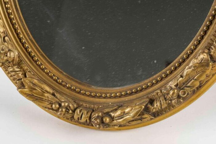 louis xvi style wood and gilded stucco mirrors set of 2 4