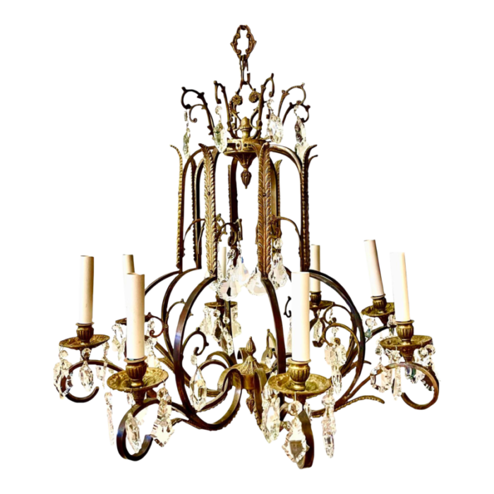 maision bagues style 8 light chandelier 4585