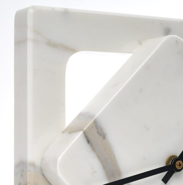 marble one cut table clock by moreno ratti 4