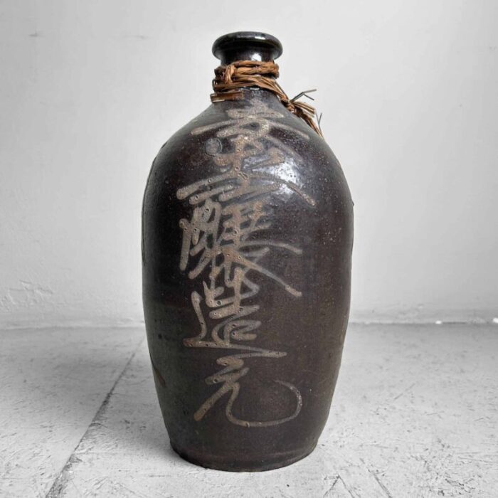 meiji earthenware sake decanter tokkuri tokuri japan 1890s 13