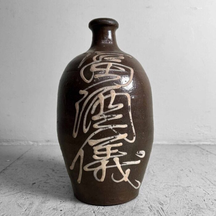 meiji earthenware sake decanter tokkuri tokuri japan 1890s 2 1