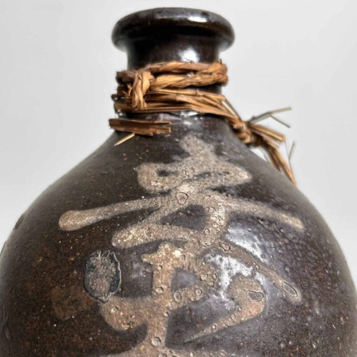 meiji earthenware sake decanter tokkuri tokuri japan 1890s 2