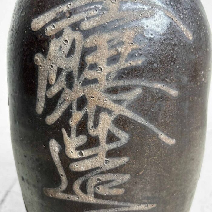 meiji earthenware sake decanter tokkuri tokuri japan 1890s 4