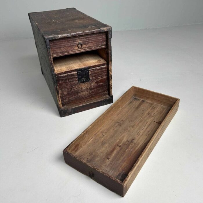 meiji period kake suzuri document cabinet japan 1890s 4