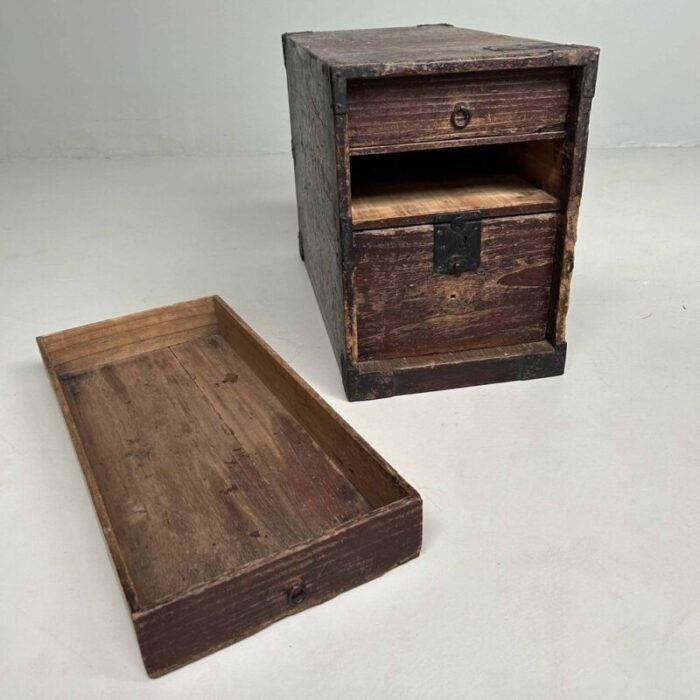 meiji period kake suzuri document cabinet japan 1890s 7