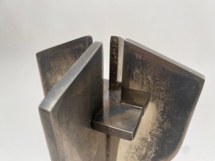 metal sculptural candleholders attributed to marcel breuer for gavina 1960s set of 2 5