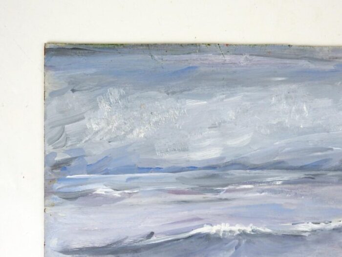 mid 20th century impressionist seascape painting 6466