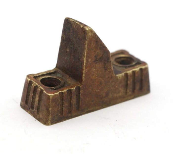 mid 20th century jewett bronze right hand ice box lock 1657