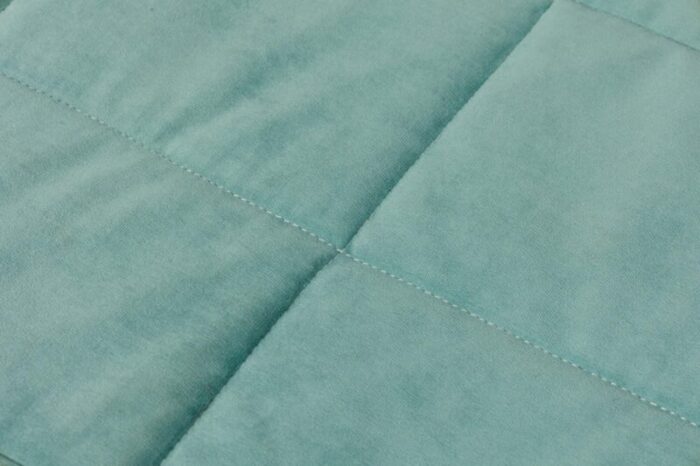 mid century american parchment and teal upholstered daybed manner of samuel marx 8246