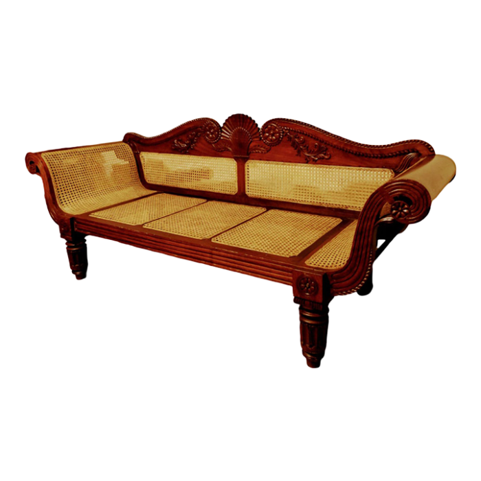 mid century anglo indian settee 5225