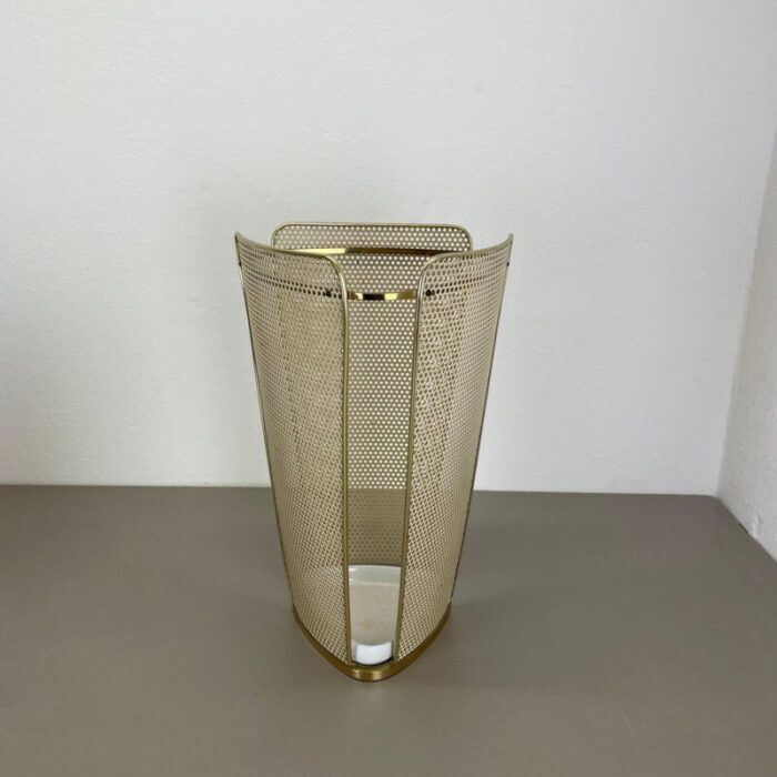 mid century brass hollywood regency umbrella stand in the style of mathieu mategot france 1950s 4