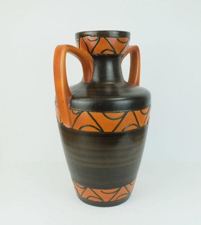 mid century ceramic floor vase model 681 45 amphora 1960s 10