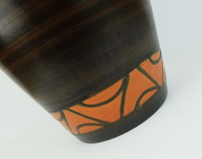 mid century ceramic floor vase model 681 45 amphora 1960s 4