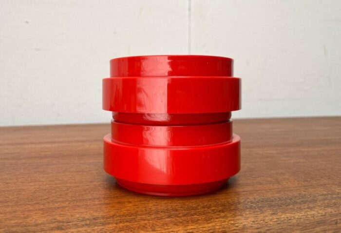 mid century danish space age red stacking bowls from nordsted design 1960s set of 2 1