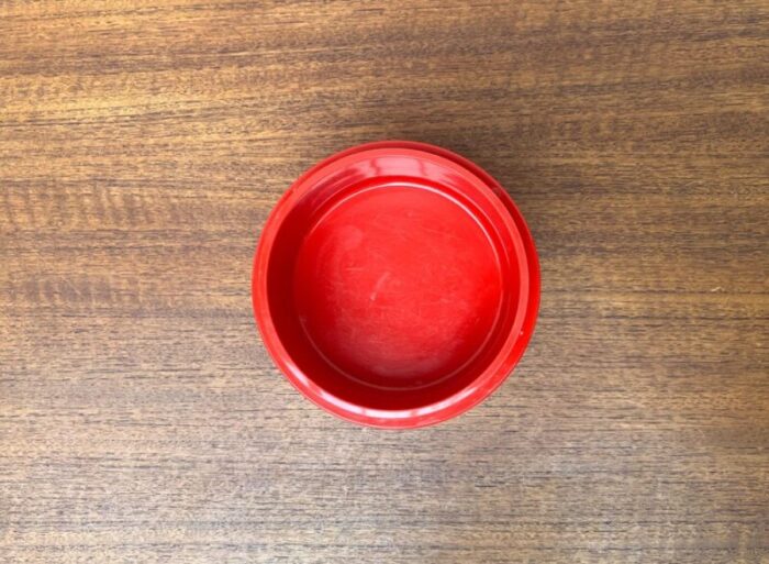 mid century danish space age red stacking bowls from nordsted design 1960s set of 2 10