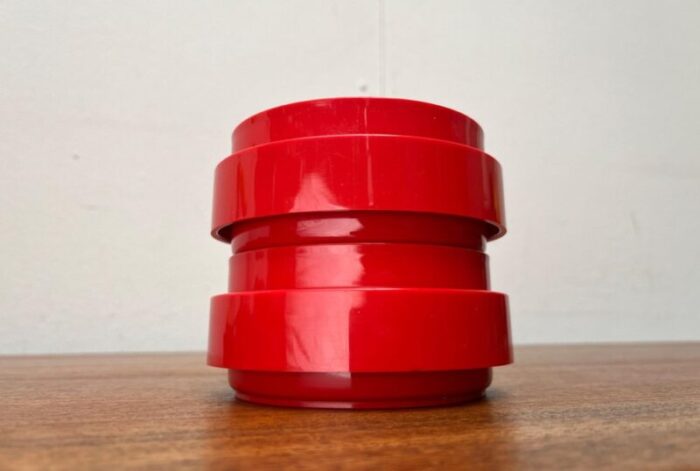 mid century danish space age red stacking bowls from nordsted design 1960s set of 2 18