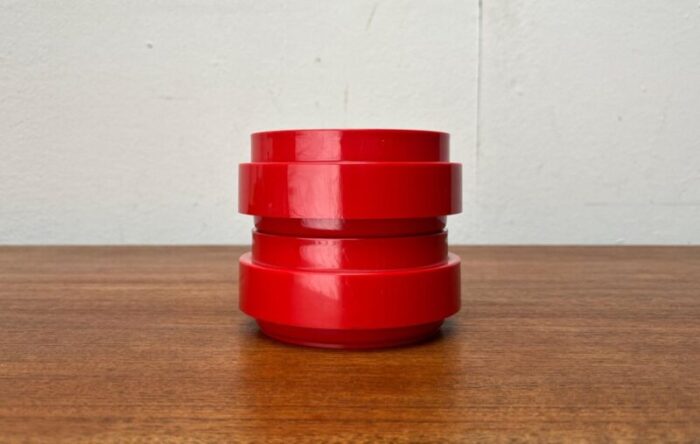 mid century danish space age red stacking bowls from nordsted design 1960s set of 2 20