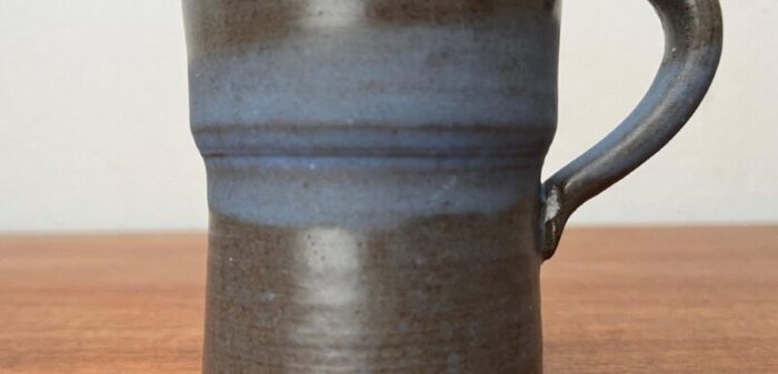 mid century german minimalist studio pottery carafe vase 1960s 21