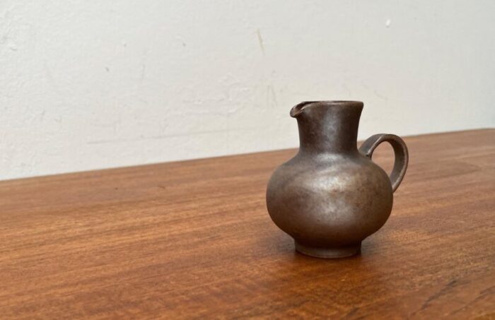 mid century german studio pottery carafe vase by rainer doss 1960s 15