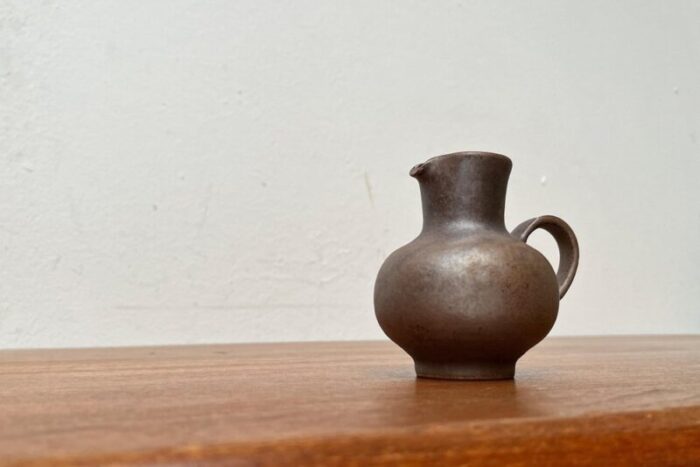 mid century german studio pottery carafe vase by rainer doss 1960s 16