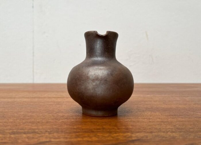 mid century german studio pottery carafe vase by rainer doss 1960s 2