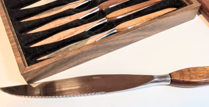 mid century knife set set of nine 9988