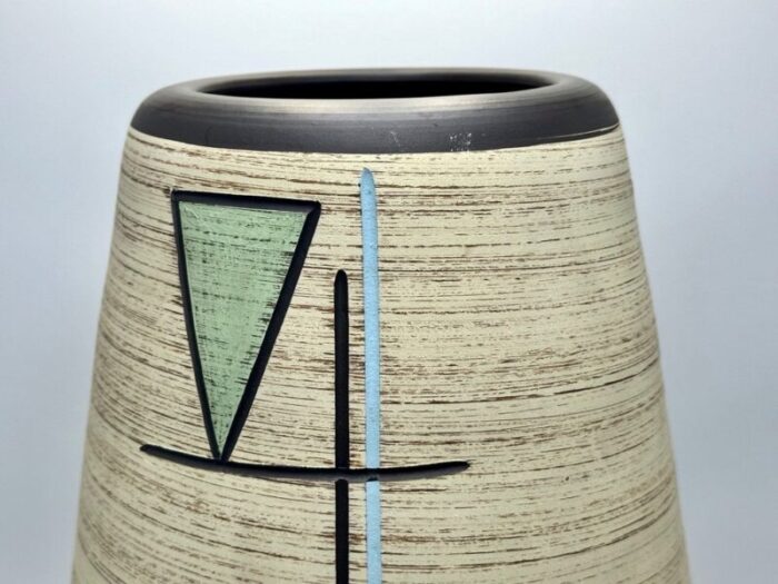 mid century modern floor vase from bay keramik 1960s 3