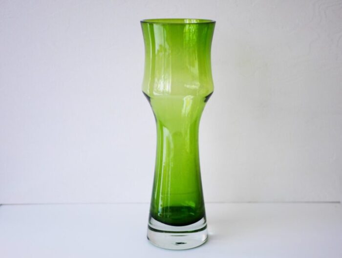 mid century modern glass vase by bo borgstroem for aseda 1