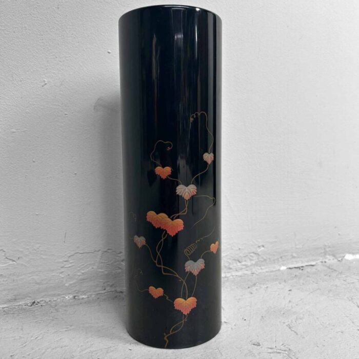 mid century wajima ikebana flower vase japan 1980s 6