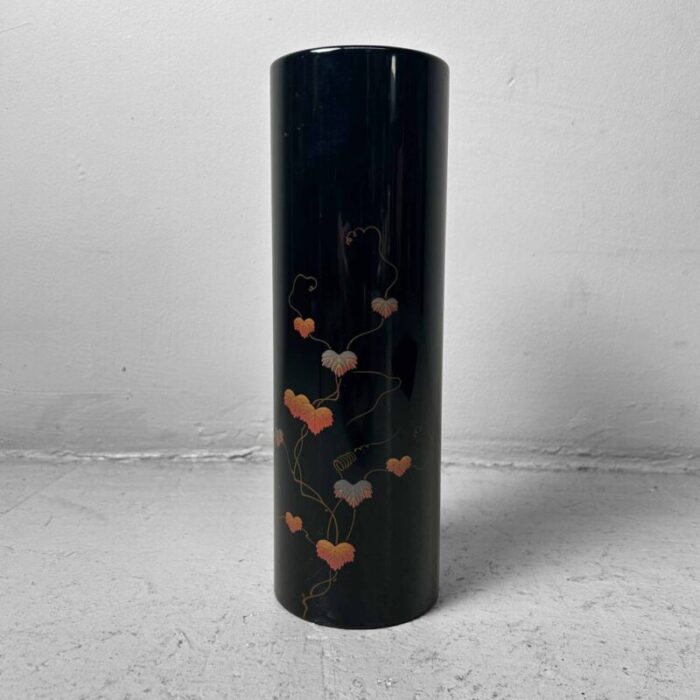 mid century wajima ikebana flower vase japan 1980s 8