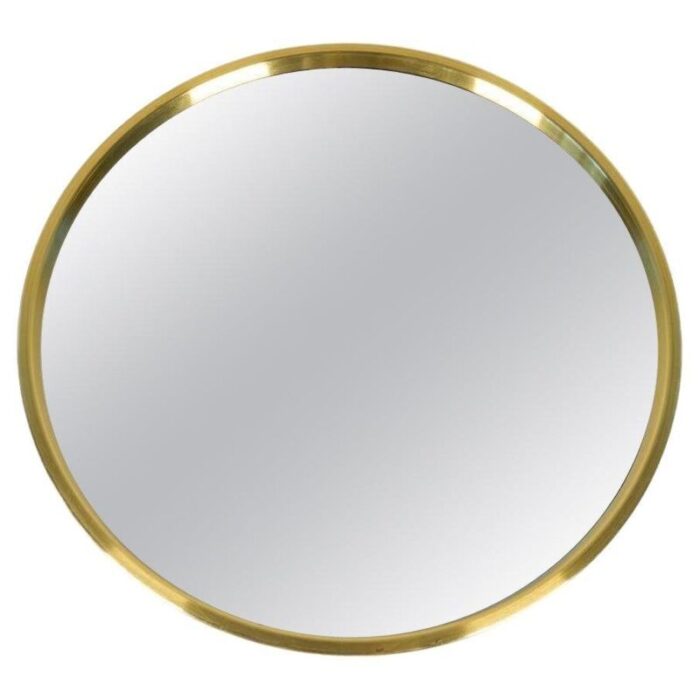 midcentury modern brass mirror 1960s 1