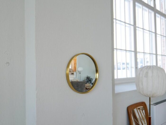 midcentury modern brass mirror 1960s 11