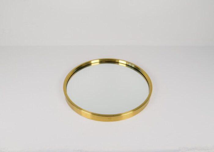 midcentury modern brass mirror 1960s 4