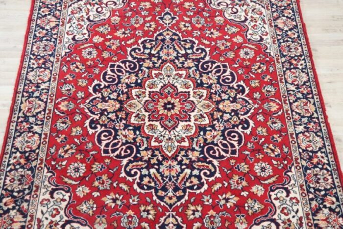 middle eastern handmade kashan rug 1980s 5