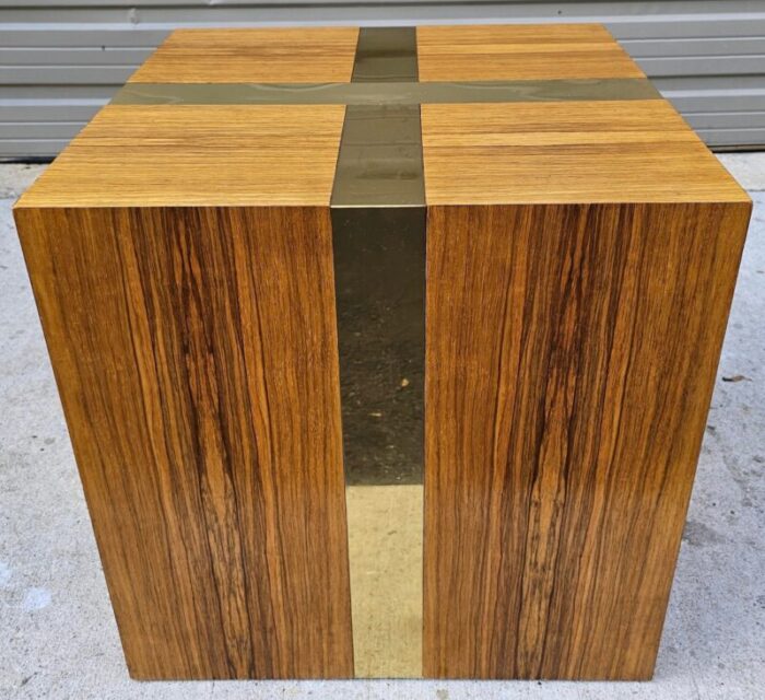 milo baughman for thayer coggin attributed cube side table 4747