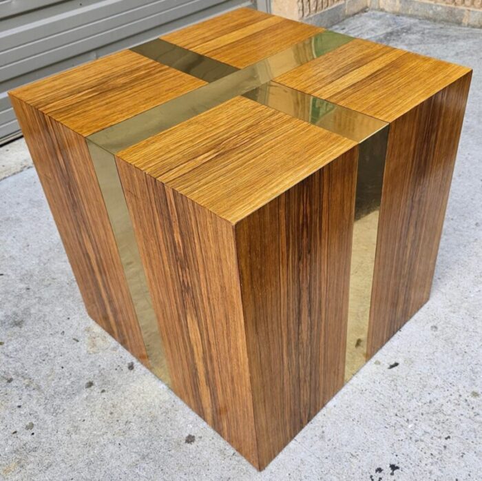 milo baughman for thayer coggin attributed cube side table 8963