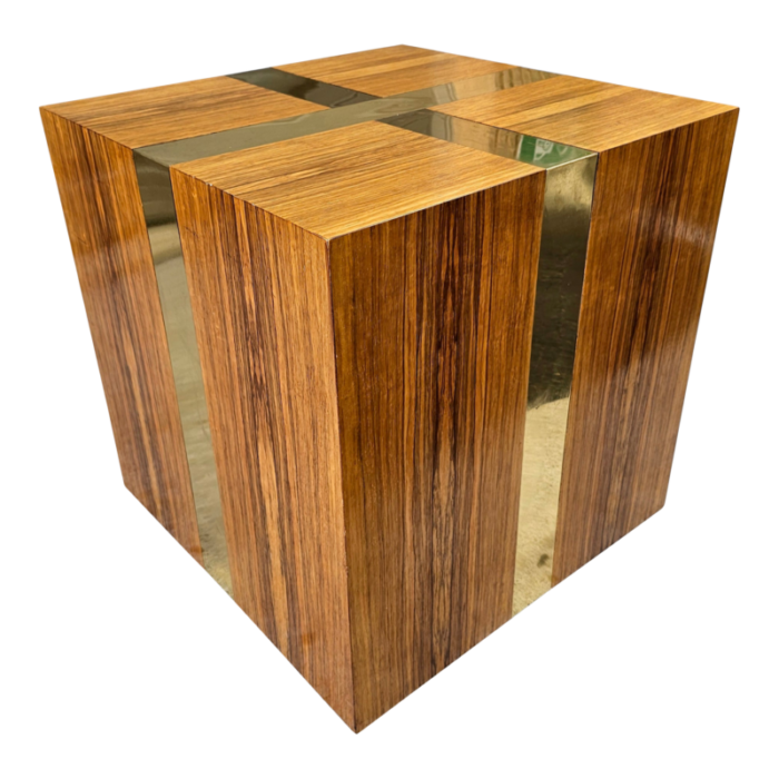 milo baughman for thayer coggin attributed cube side table 9274