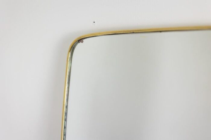 mirrors with gilded brass legs 1960s set of 2 2