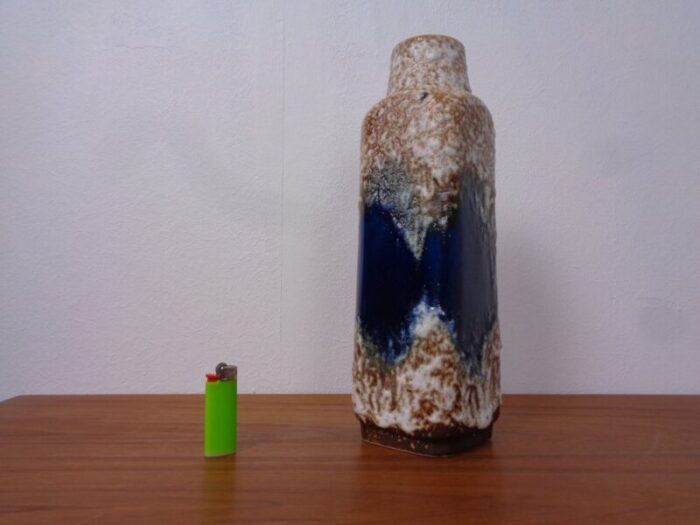 model 1438 30 lava ceramic vase from uebelacker keramik germany 1970s 3