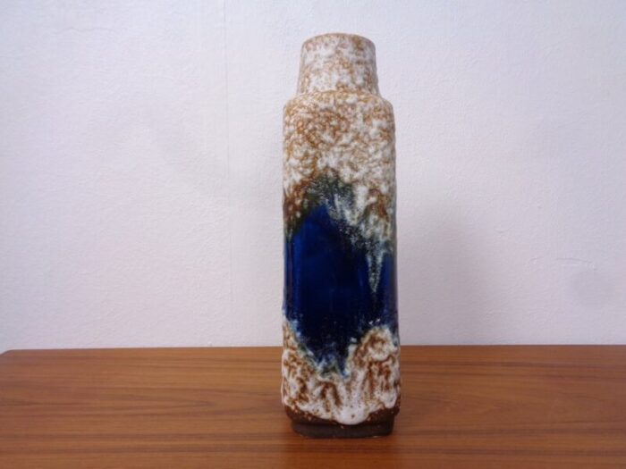 model 1438 30 lava ceramic vase from uebelacker keramik germany 1970s 4