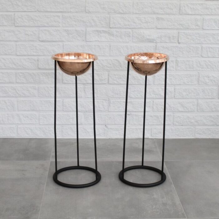 model c34 standing ashtrays from hans agne jakobsson ab markaryd sweden 1950s set of 2 1