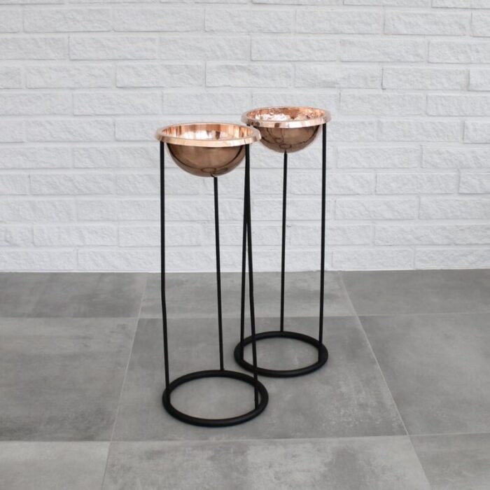 model c34 standing ashtrays from hans agne jakobsson ab markaryd sweden 1950s set of 2 3