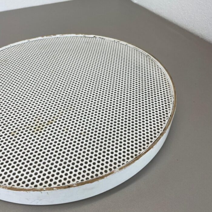 modernist french brass tray hole pattern in style of mathieu mategot 1970s 16